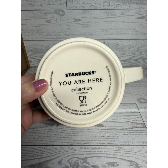 Starbucks 2018 Singapore Coffee Cup Mug 14oz You Are Here Collection - Picture 3 of 7